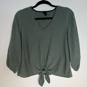Green blouse